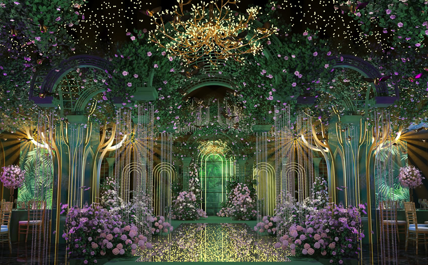 磐安奇妙森林婚礼堂效果展示